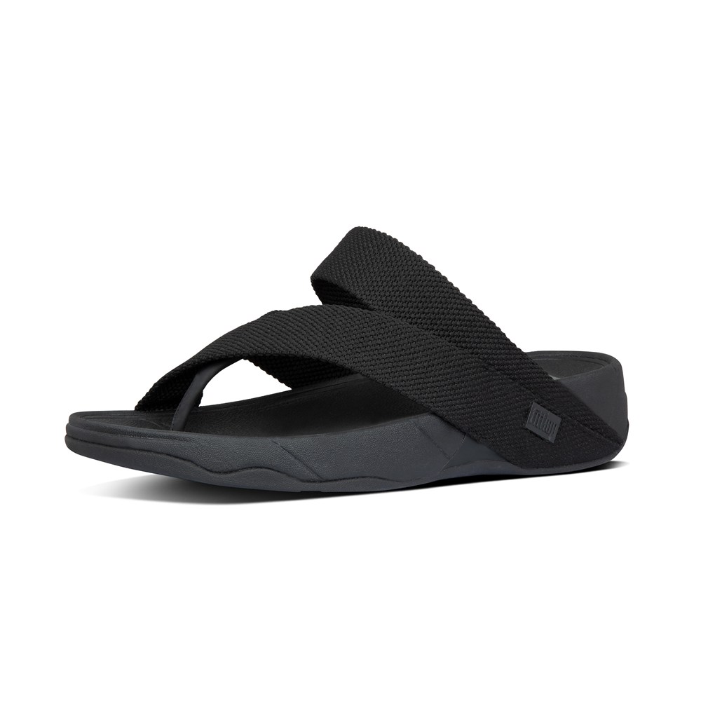 Fitflop Man Sandals Black - Sling Weave Toe-post - NL8720459